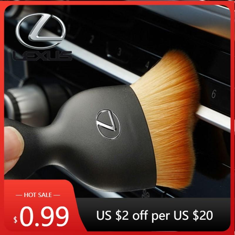 Interior Stickers Car Cleaning Soft Brush Air Outlet Gap Dust Remover For Lexus IS250 IS200 CT200h GS300 LS430 RX450h LX570 IS30KT6