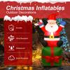 Inflatables Santa Water Resistant 6 LED Lighted Santa with Floor Stakes and Ropes for Lawn Yard Garden Holiday Xmas Decorations