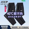 JEEP SPIRIT Мужские повседневные брюки прямого кроя из ледяного шелка