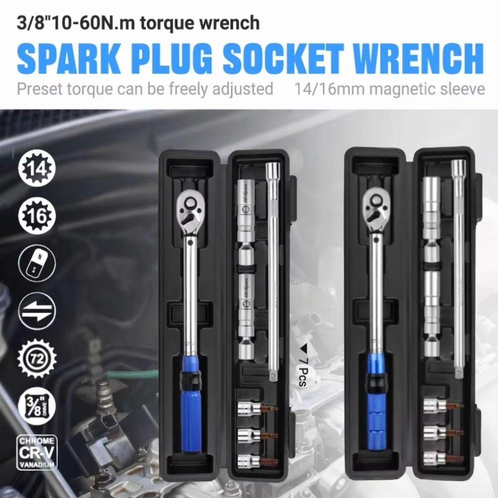 10-60Nm Torque Range Torque Wrench 3/8" Drive Spark Plug Removal Too Motorcycle Maintenance