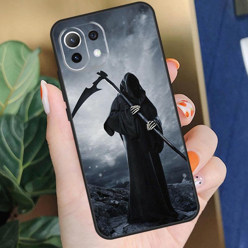 Чехол-череп Жнеца Смерти для Xiaomi 15 14 Ultra 13T 14T 15T Pro 17 Pro Max POCO F8 F7 F5 F6 X5 X6 X7 Pro Чехол