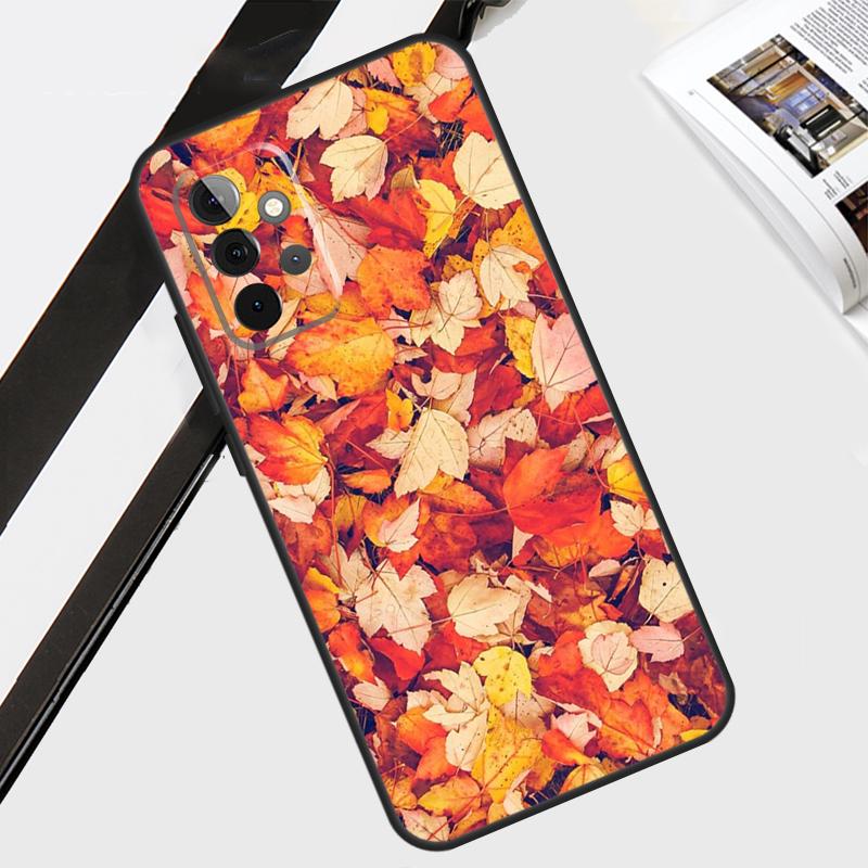 Autumn Leaves Fall Halloween Case For Samsung Galaxy A34 A54 A14 A13 A33 A53 A12 A22 A32 A52 A70 A51 A71 Back Cover