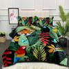 Постельное белье с изображением попугая, комплект постельного белья с изображением тропических пальмовых листьев, пододеяльник для девочек, цветочный ботанический рисунок, сафари, животные, птицы, свежий натуральный