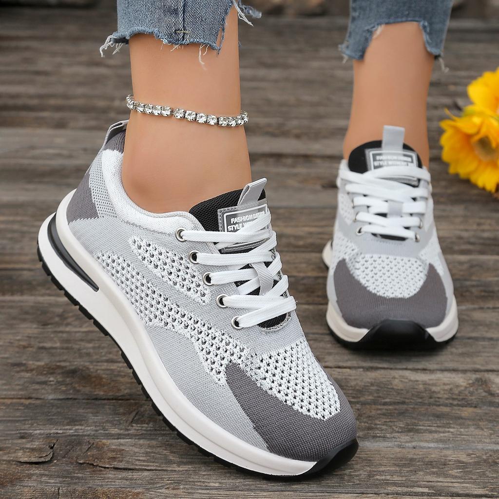Women'S Casual Lightweight Sneakers Spring Autumn Fashion Mesh Breathable Versatile Running Shoes Round Toe Walking Shoes