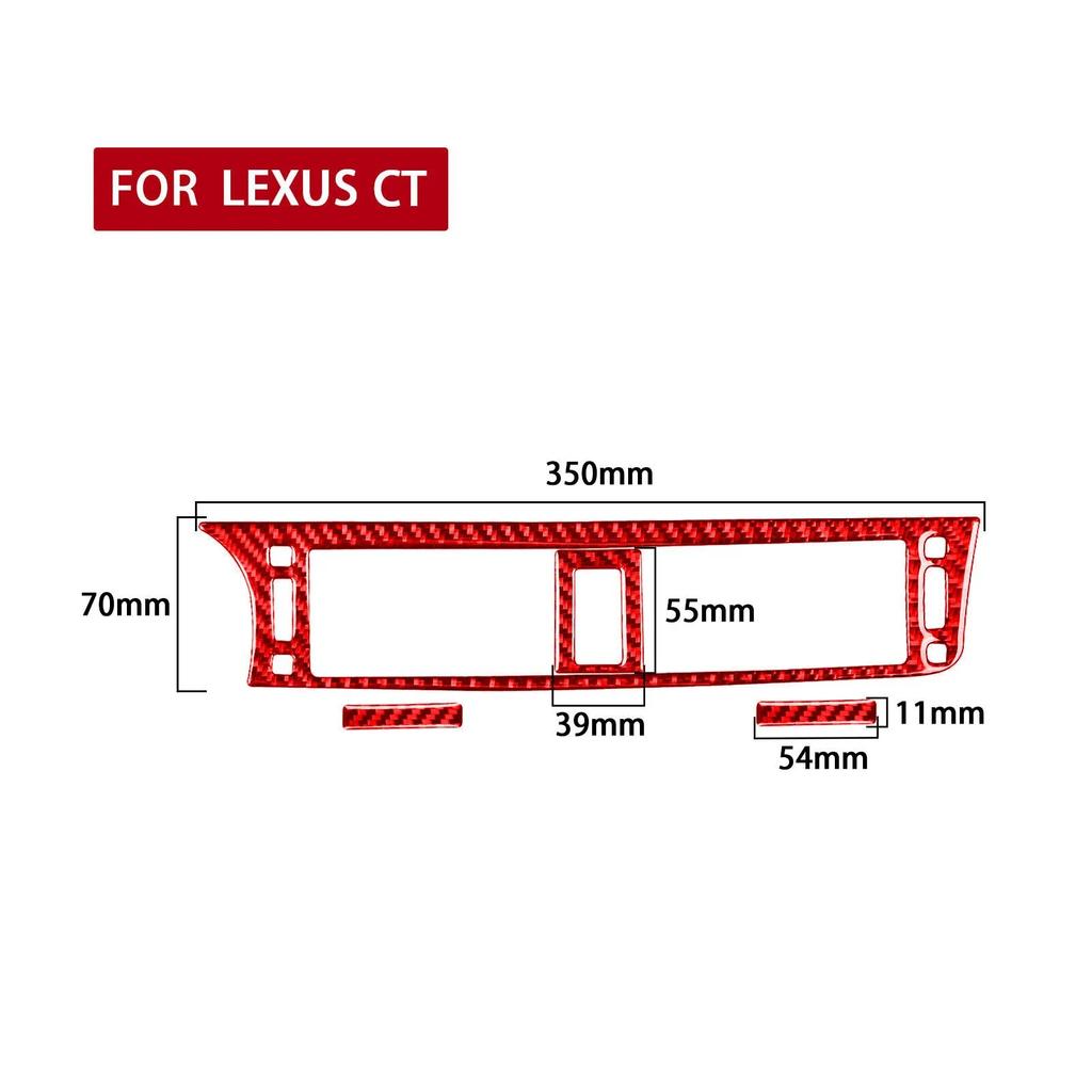 Для Lexus CT 2011-2017 автомобиля, центральная консоль, вентиляционное отверстие, декоративная накладка, наклейка, автомобильные аксессуары для интерьера, углеродное волокно