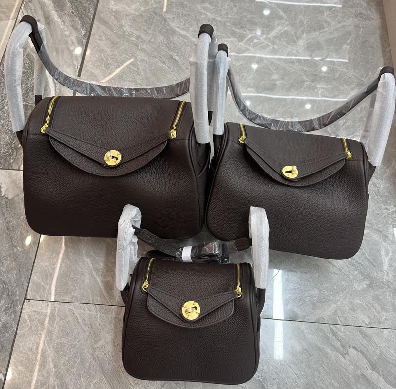 Мини-сумка Lindy 2025: Женская сумка через плечо и через плечо из коровьей кожи First Layer Lychee