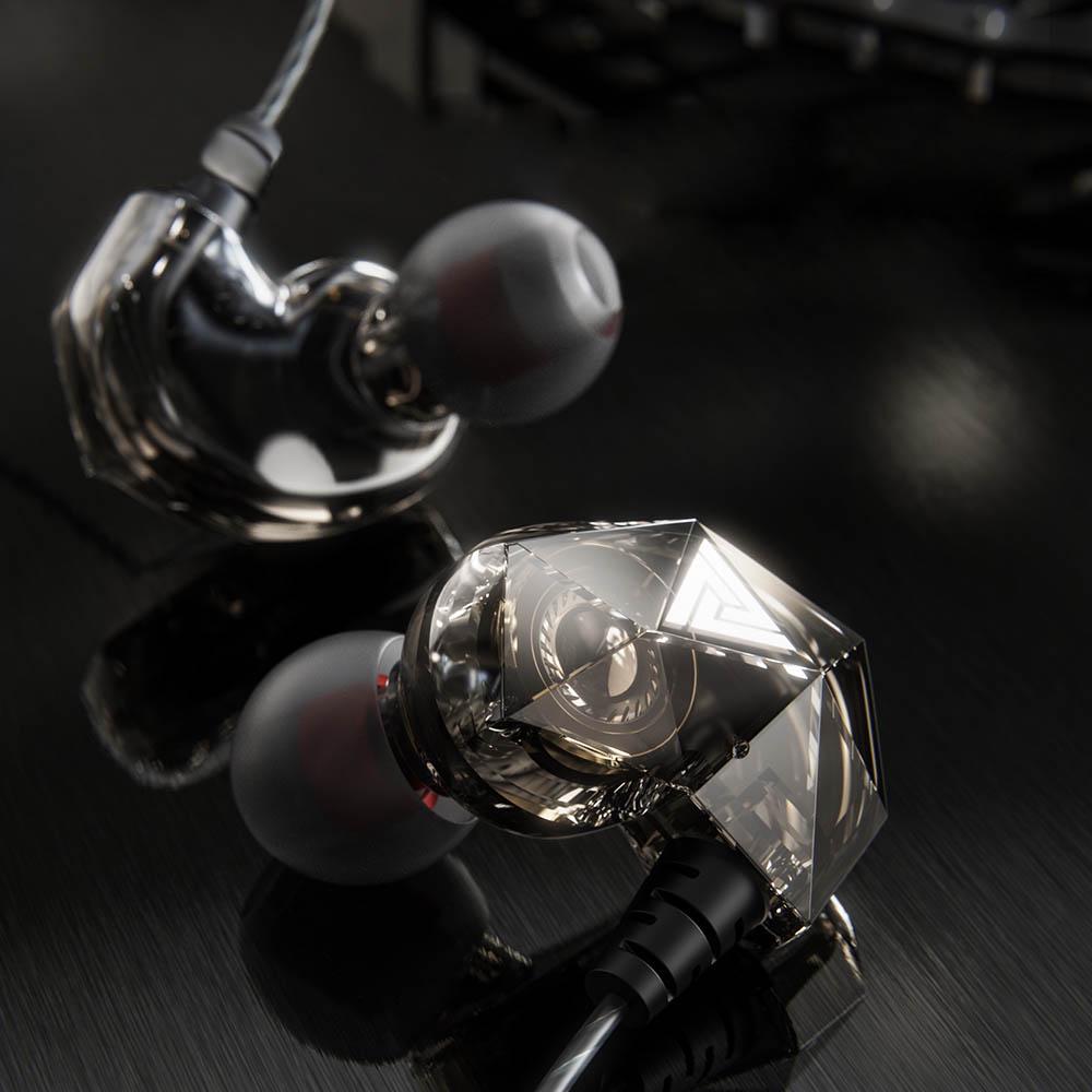 QKZ AK2 3.5mm Wired Headphones In-ear Earbuds Music Earphone Sports Headsets with Microphone