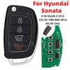 Для Hyundai Sonata 2014 2015 2016 2017 2018 2019 Выкидной Пульт ДУ Автомобильный Ключ 433 МГц  Чип 46 4D ID FCC 95430-C1010: TQ8-RKE-4F16