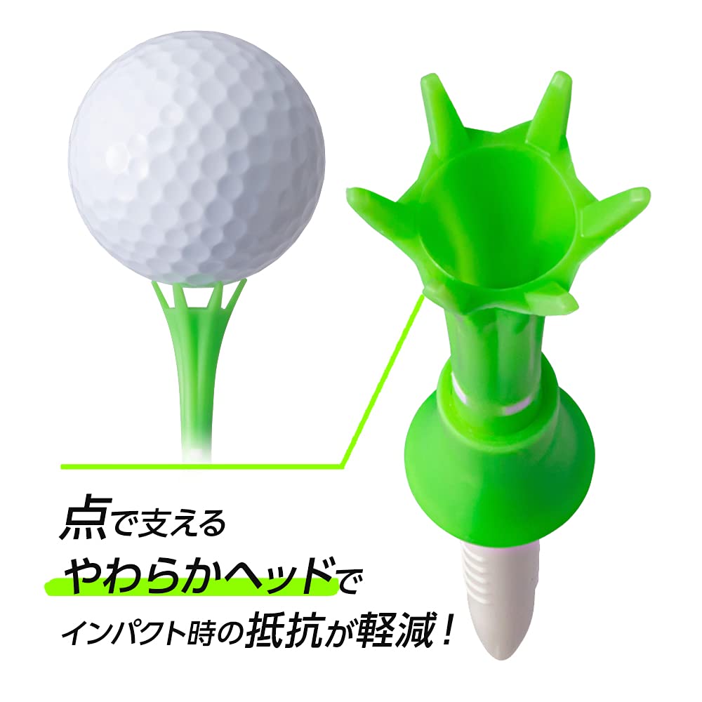 Используется Рикуей Хосино. Футболка DAIYA GOLF Tomahawk Tee BW, 9 предметов. Увеличенная дальность полета. Прочная. Нелегко сломать. Легко найти. Подходит для гольфа.
