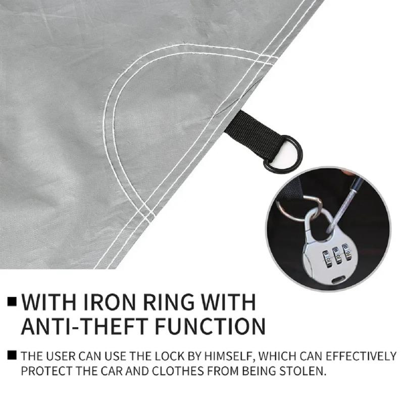 Автомобильный чехол с защитой от ультрафиолета, снежный чехол, универсальный солнцезащитный козырек, водонепроницаемый, пылезащитный для седана, устойчивый к царапинам седан, костюм, внедорожник, автомобильные инструменты