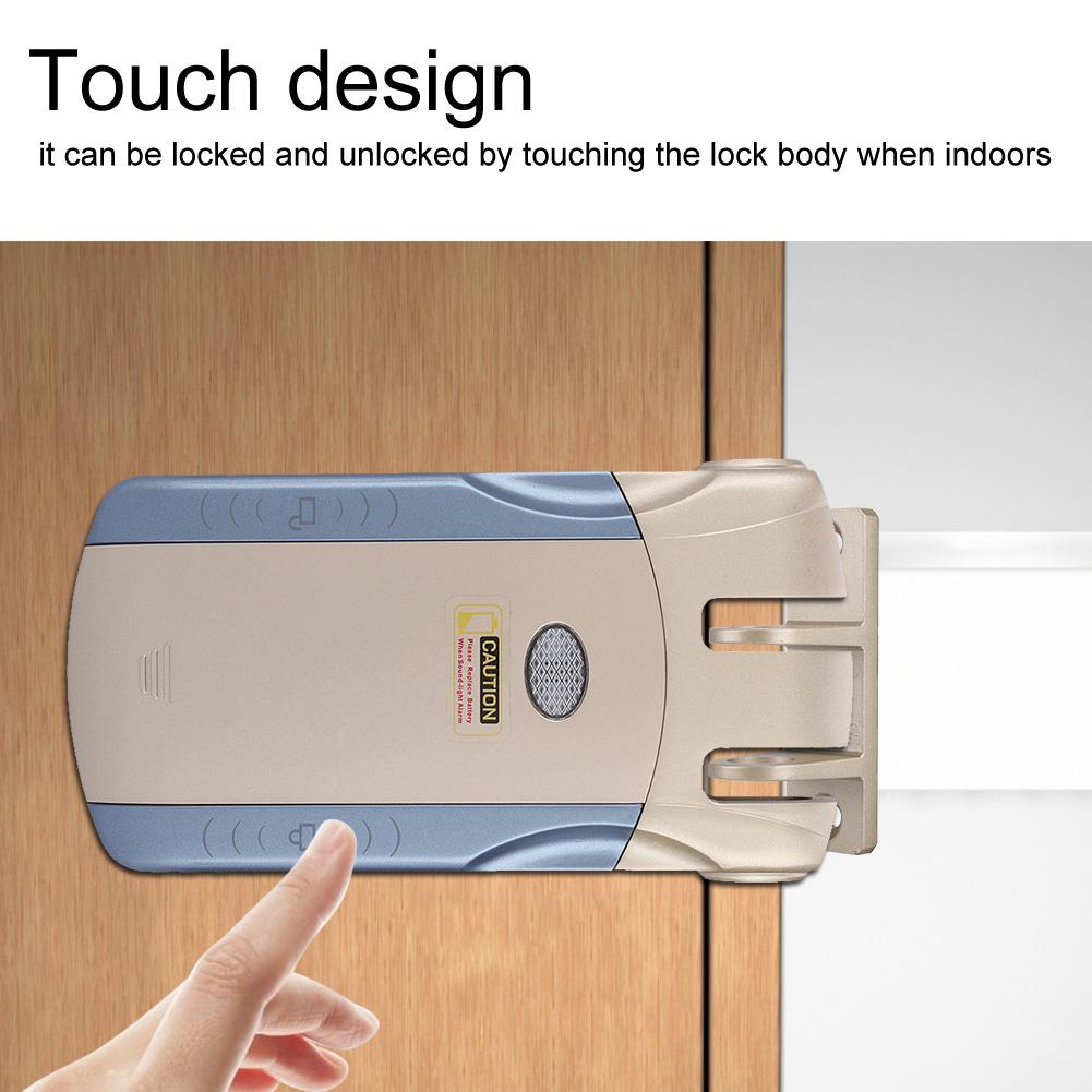 Беспроводной невидимый электронный замок WAFU без ключа с дистанционным управлением и сенсорной блокировкой и разблокировкой (Тип А)