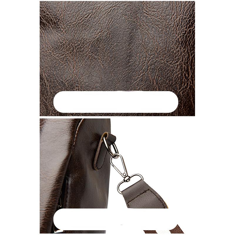 Soft Leather Backpack Women's Anti-theft Schoolbag Lightweight Shoulder Bag Satchel Handbag Travel Daily and Shopping Bag