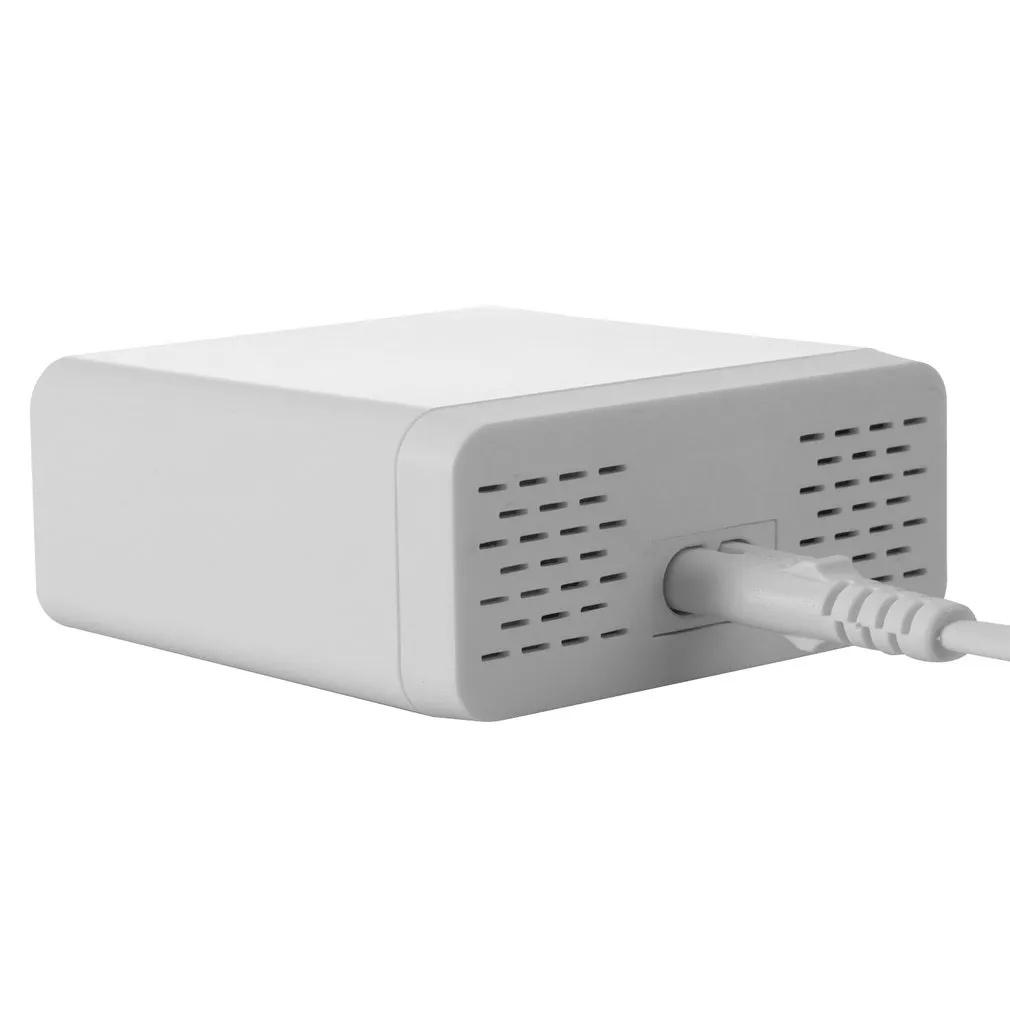 FUNXUN Многопортовое зарядное устройство с 6 портами USB Быстрое зарядное устройство Dengan Layar LCD | Планшет/Ponsel 40W Pengisi Daya Cepat