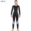 Womens 3mm Full Body Wetsuit Long Sleeve Thermal Dive Suit Freediving Surfing Swimming Fall Winter
