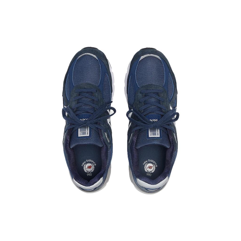 New Balance 990v4 Мужские кроссовки ВМС США 2023, синие, серебристые U990NV4
