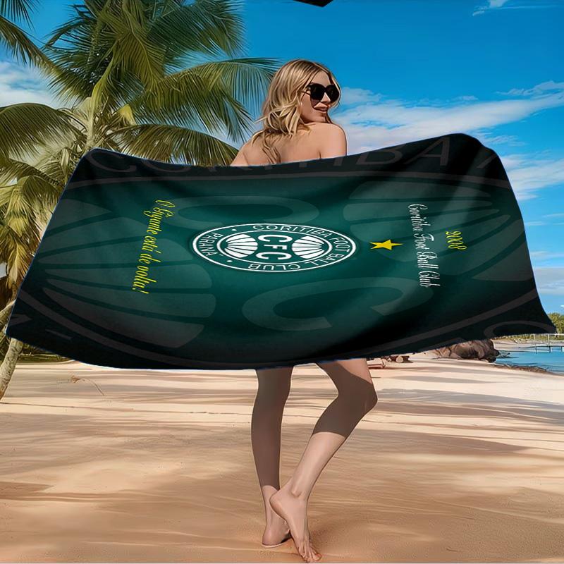 Coritiba Football Club Return Beach Towel Microfiber Beach Towel, Lightweight and Quick-Dry, for Summer Travel, Swimming Pool Fan Birthday Gift
