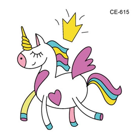 Cartoons Kids Temporary Tattoos Sticker Colorful Fake Tattoo Flash Waterproof Small Body Art Couple Child Designs