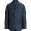 Polo Solid Color Long Sleeve Quilted Zip Collar Jacket Men Jackets Blue 710938508-001