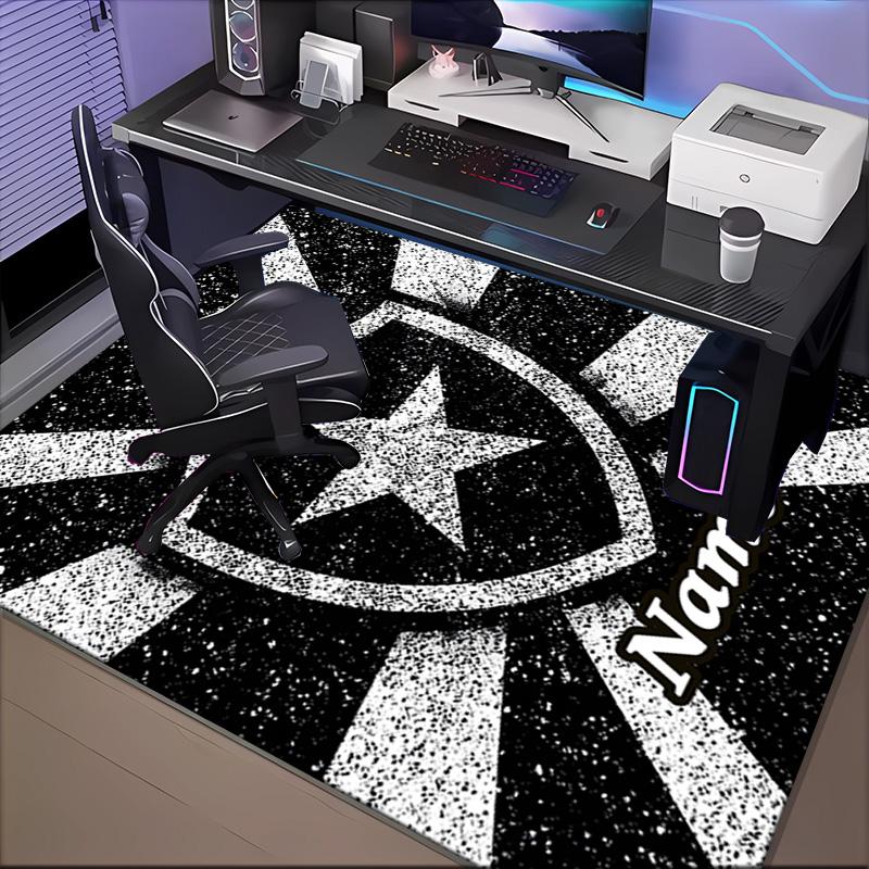 Custom Name Botafogo Emblem Rug Game Carpet, Floor Mat for Bedroom Living Room Entryway Rug, Home Decor Idea Gift for Christmas birthday