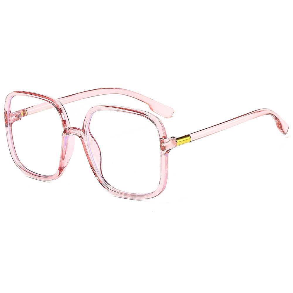 Анти-синие очки с большой квадратной оправой, модные очки, оправа Xiaohongshu Trend, плоские очки для женщин
