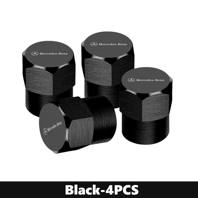 AABII1 For Benz 4Pcs Car Styling Alloy Wheel Tire Valve Cap Stem Cover Protect Accessories Exclusive AMG SPRINTER V CLASS VIANO W124