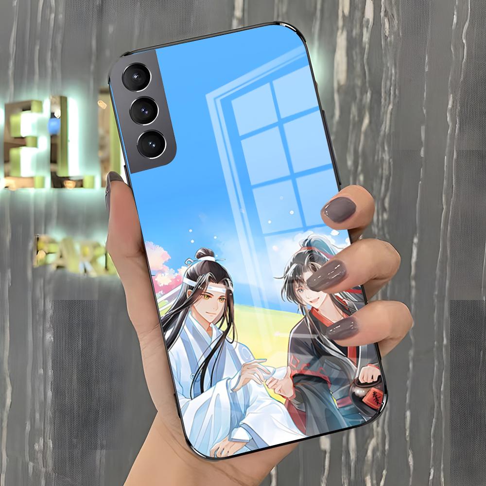 Чехол для телефона Mo Dao Zu Shi для Samsung A25 A13 A33 5G A54 A36 A35 A56 A52 A14 Ударопрочная стеклянная крышка
