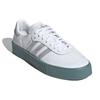 Adidas Originals Sambarose Synthetic Leather Low-Top Sneakers Women Sneakers White Blue FX6274