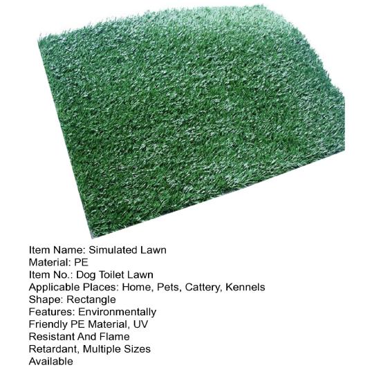 ПЭ Имитация газона Искусственная трава Ковер Для помещений и улицы Реалистичная трава с дренажными отверстиями Низкий уход Коврик для собачьей мочи Легкий