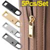 1/5 шт. Металлический съемник для застежки-молнии, сменный комплект для мгновенного ремонта, головка молнии для сумок и одежды, слайдеры для самостоятельного шитья