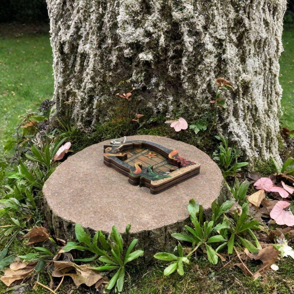 Садовое искусство Феи Дверь Фигурки Винтаж Дерево Миниатюрная Креативная Дверь для Феи Сада