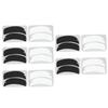 10 пар гелевых подушечек для наращивания ресниц, многоразовые силиконовые гелевые подушечки для наращивания ресниц с насечками, черные, белые