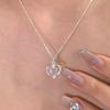 Heart Necklaces Simple Necklace Party Jewelry Gift Sweet Elegant Clavicle Chain