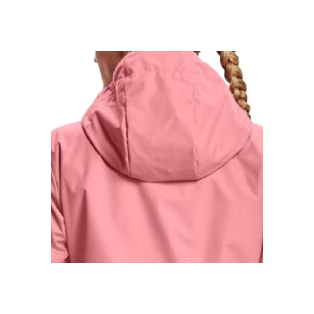 Under Armour Solid Color Logo Loose Long-Sleeve Hooded Jacket Women Jackets Pink 1342816-663