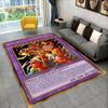 3D Monster Gold Card Cartoon Yu-Gi-Oh Anime dack magician Game Carpet Rug for Bedroom Living Room Home Sofa Decoration,Floor Mat