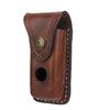 TOURBON Leather Knife Case with Knife Cover for and Hunting Sheath, Button-Closed Camping, Fishing,