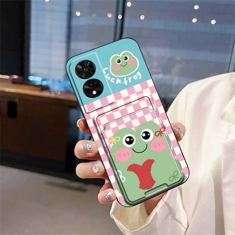 Чехол-кармашек Graffiti для телефона TCL 505/T509K/T5094 защитный противоударный ТПУ кармашек для карт грязеотталкивающий полная защита милый