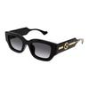Gucci Квадратные солнцезащитные очки с логотипом Унисекс-очки Черные GG1558SK001