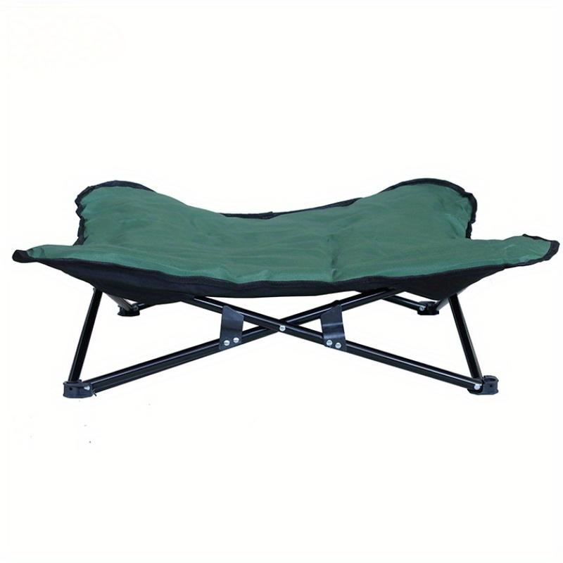 Портативная складная лежанка для собаки - со съемным матрасом и сумкой для хранения - Прочная лежанка для питомца для путешествий на открытом воздухе и кемпинга