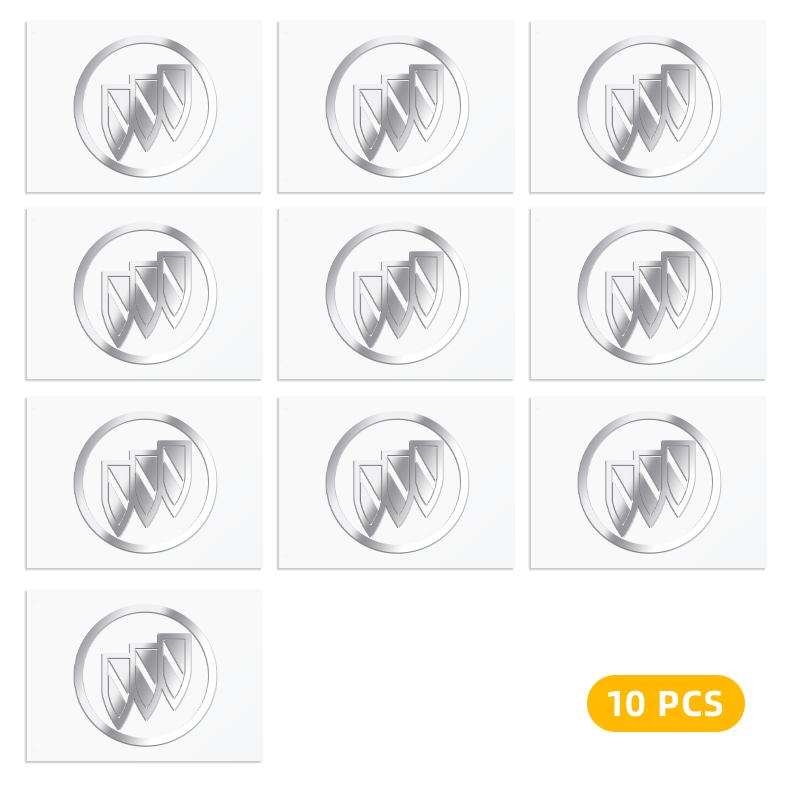 ABKK1 3D Metal Car Emblem Logo Decorative Stickers Badge Decal Interior Styling For Buick enclave royaum Park Avenue Envista GL8 GL6