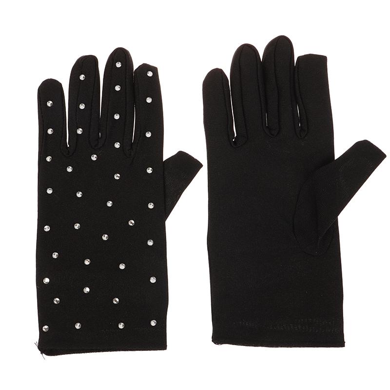 1 пара блестящих перчаток-митенок для фигурного катания, моющиеся перчатки, быстросохнущие, для взрослых, для выступлений