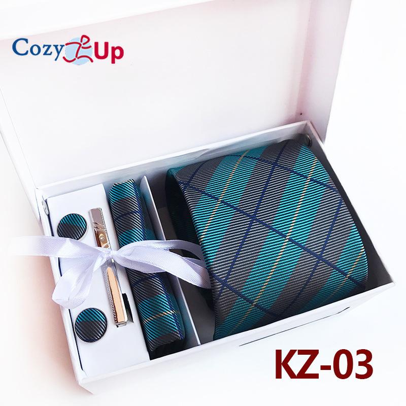 Cozy Up Набор из 6 предметов, мужские галстуки с узором пейсли, включая галстук, квадратный шарф, манжеты, зажим для галстука, подарочная коробка