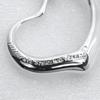 TIFFANY&Co. Open heart Necklace Elsa Peretti Silver925 heart 4.8g Women Used