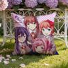 D-Doki L-Литературный клубS Наволочка для подушки Домашняя и автомобильная Двухсценовая наволочка: Двусторонняя конструкция для максимального комфорта