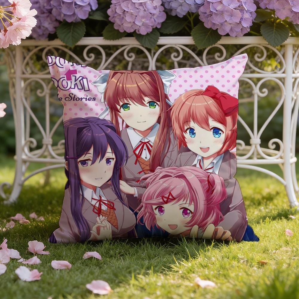 D-Doki L-Литературный клубS Наволочка для подушки Домашняя и автомобильная Двухсценовая наволочка: Двусторонняя конструкция для максимального комфорта