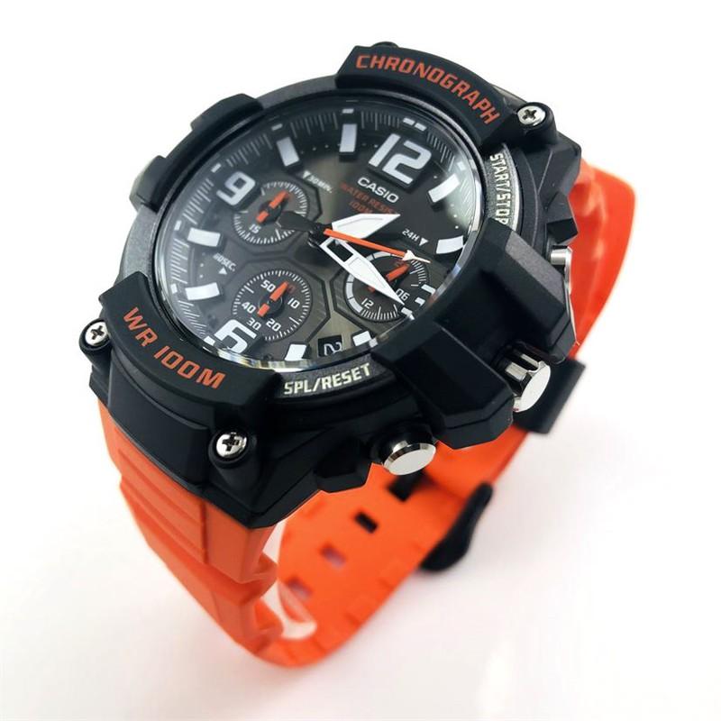 Casio Серия YOUTH-дисковый многофункциональный указатель, модный и контрастный уличный цвет, классический циферблат с тремя стрелками и шестью индикаторами, водонепроницаемый MCW100H-4AV