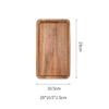 Wood Coffee Tray Oval Square Food Cup Trays Dessert Candy Wooden Plate Gongfu Tea Pallet Kitchen Supplies