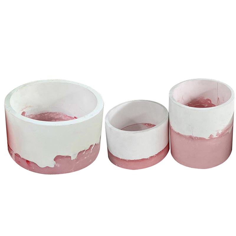 Круглые цветочные горшки, бетонные формы, горшки для растений, бетонные силиконовые формы для ручной работы из смолы