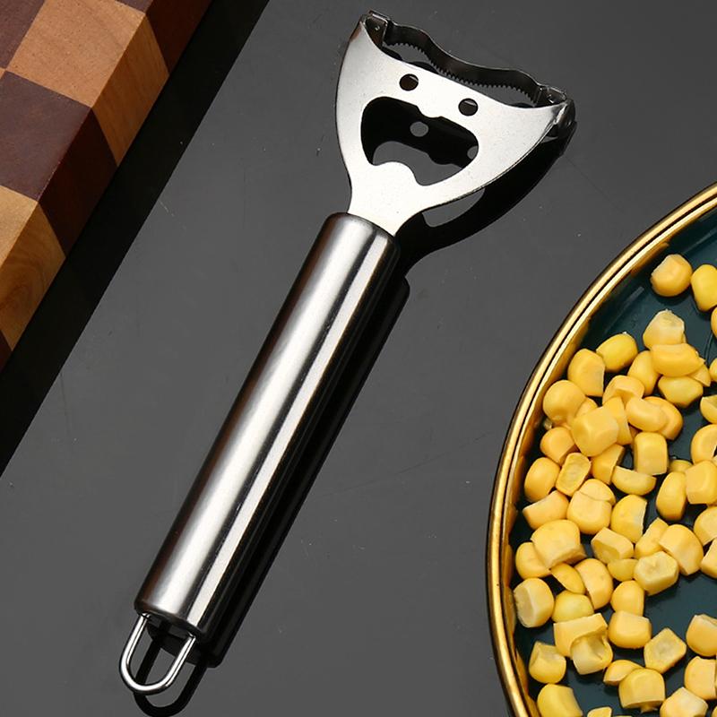 Кукурузомолотка из нержавеющей стали, очиститель, кукурузный строгальный станок, очиститель початков, очиститель, зернорезка, кухонные принадлежности, гаджет