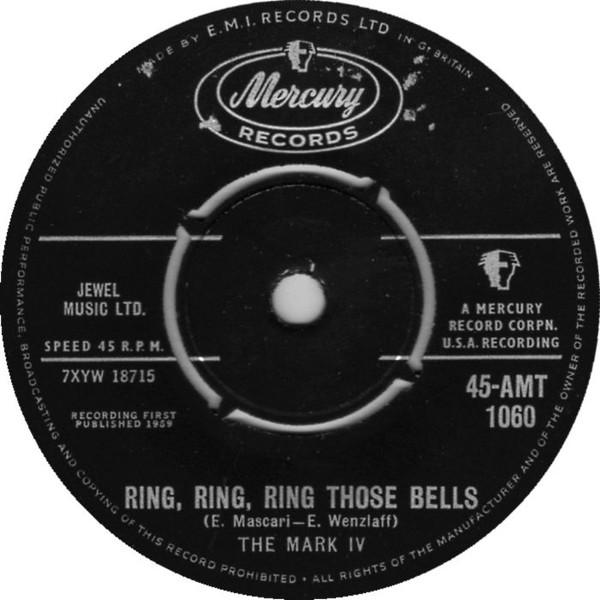 7-дюймовая пластинка MARK IV (2) - Mairzy Doats 45AMT1060 Mercury 1959 UK Rock Б/у