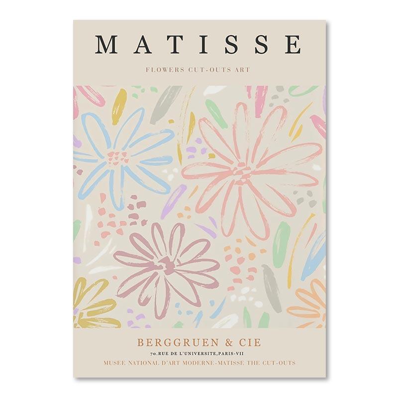 Абстрактная картина Анри Матисса на холсте, эстетические датские пастельные постеры и принты, современные настенные художественные картины для декора гостиной